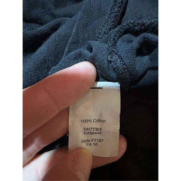 Madewell Whisper Cotton Turtleneck Sz Small black - Picture 8 of 9